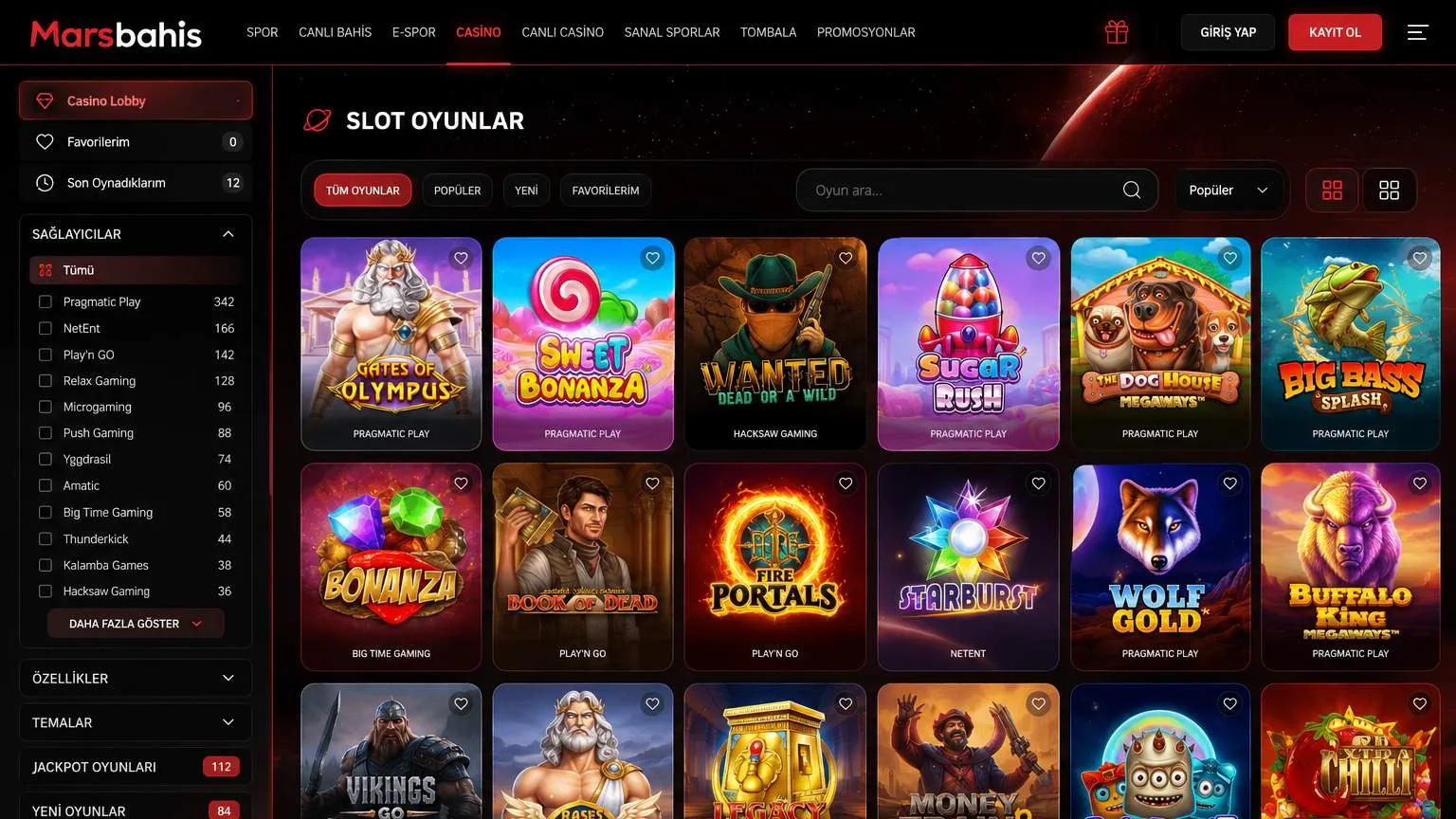 Marsbahis canlı bahis ve casino dünyasını keşfedin